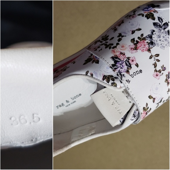 NWOT! Rag & Bone Dylan Floral Print Sneakers - Picture 8 of 8